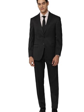 Peter England Men’s Polyester Blend Regular Business Suit Pants Set